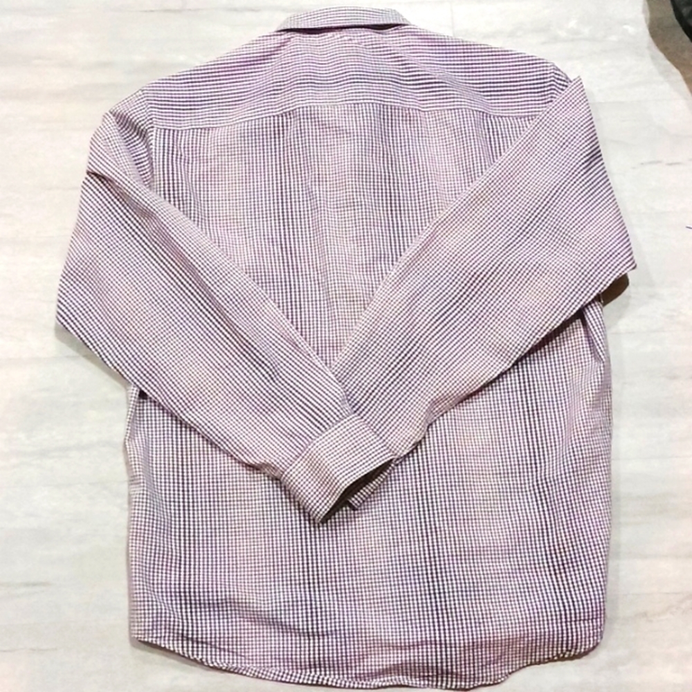 Alanfi Men's Slim-Fit  Easy-Care Business Casual Button Down Shirt. Size Xl. - Picture 7 of 12